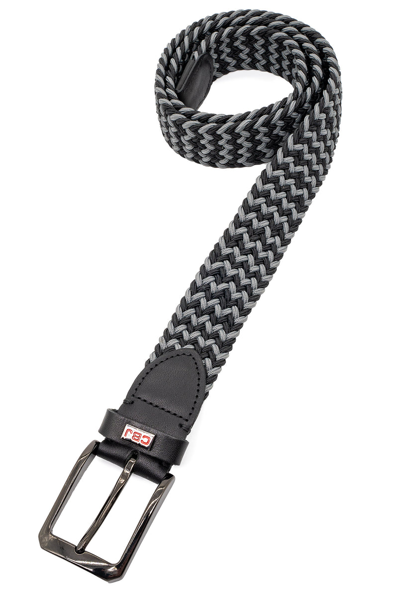 Herren Stoffgürtel CG188 - Black-Grey