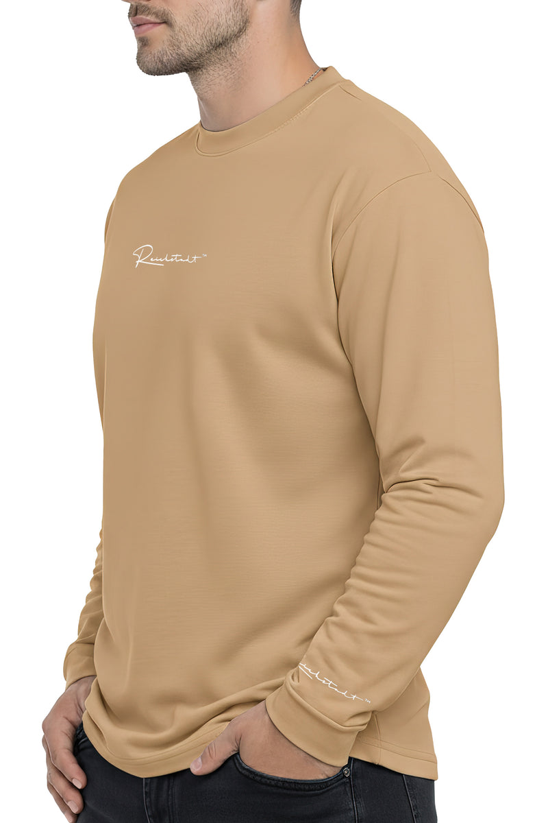 Herren Oversized Langarm Shirt 23RS042 - Warm Brown
