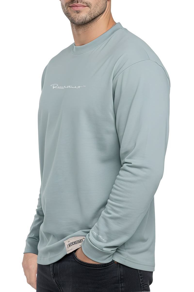 Herren Oversized Langarm Shirt 23RS042 - Mint