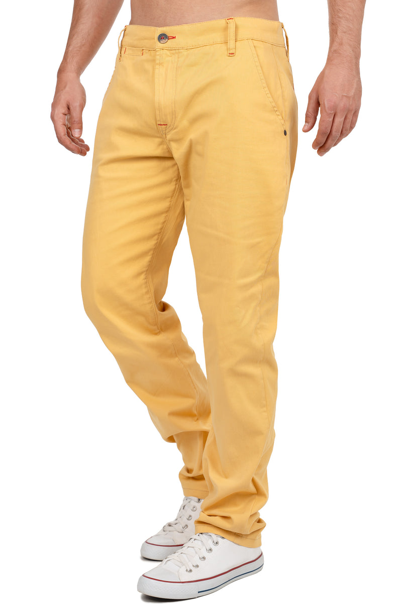Herren Regular Fit Hose Mid Waist CD842 - Mustard