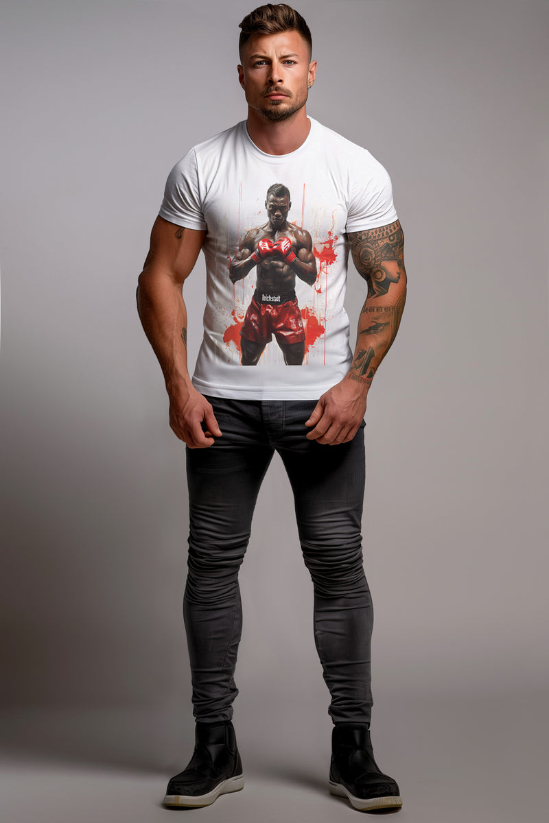 Herren Relaxed Fit T-Shirt 24RS048 - White