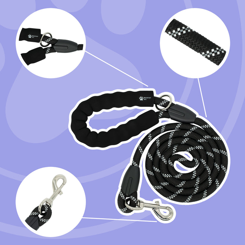 RS Pets Hundegeschirr & Leinen Set 25RSP083-4 - Black