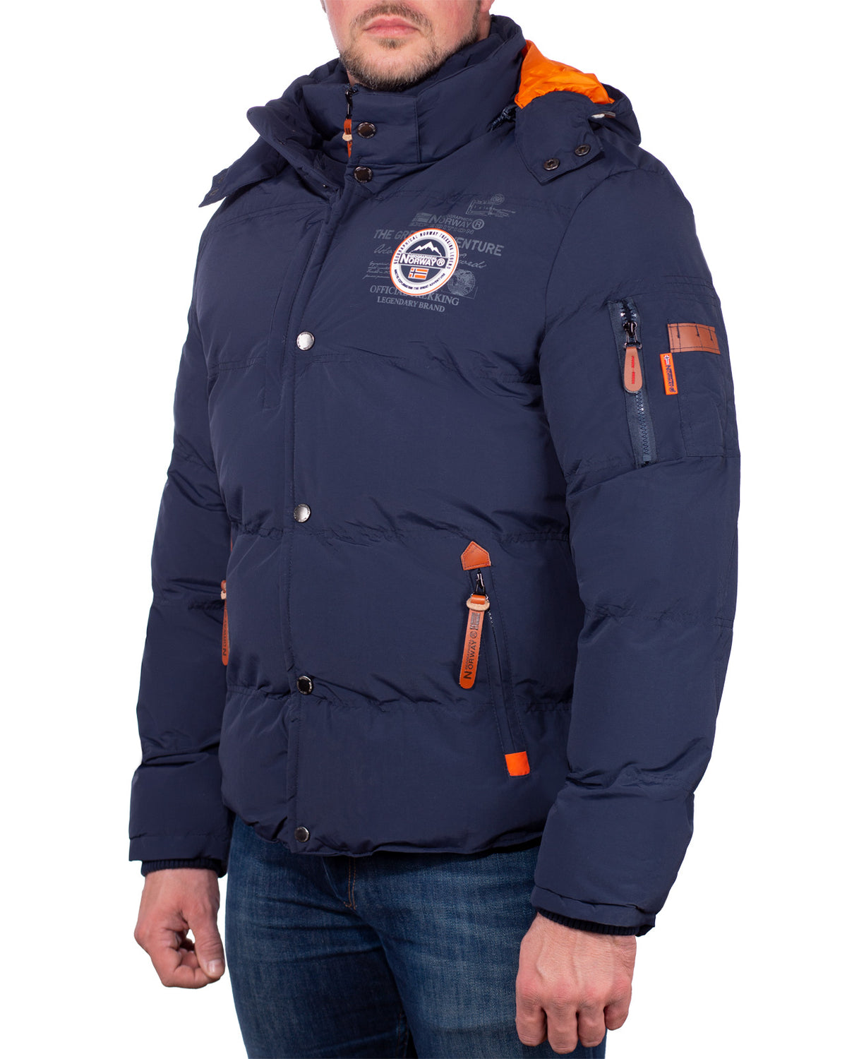 Herren Regular Fit Jacke verveine in Navy – Geographical Norway – Ansicht 3