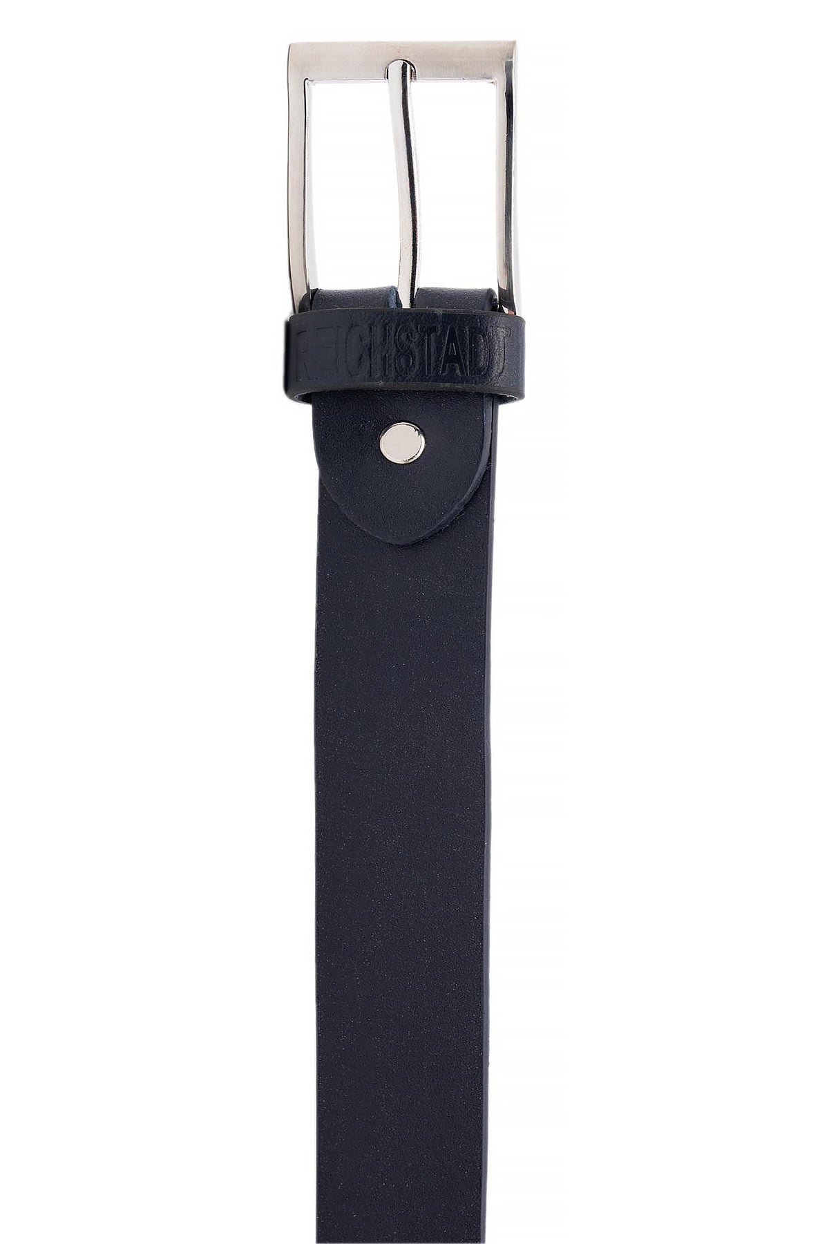 Herren Business Ledergürtel in Navy Blue – Reichstadt – Ansicht 3
