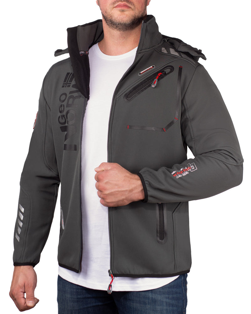 Herren Regular Fit Softshelljacke royaute - Dark Grey