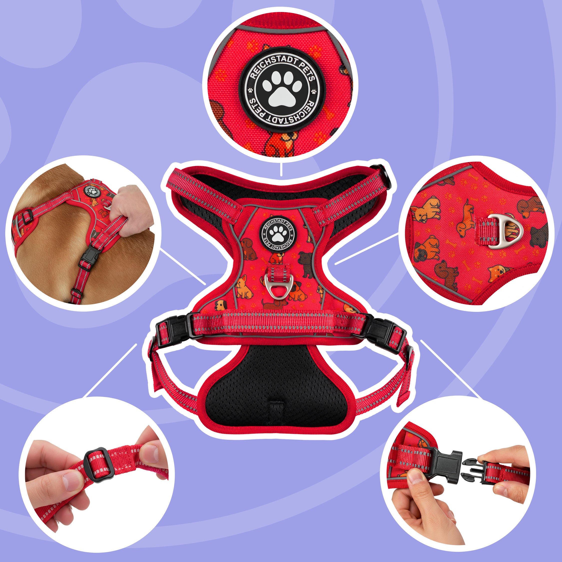 RS Pets Hundegeschirr 25RSP083 - Puppy Love Red