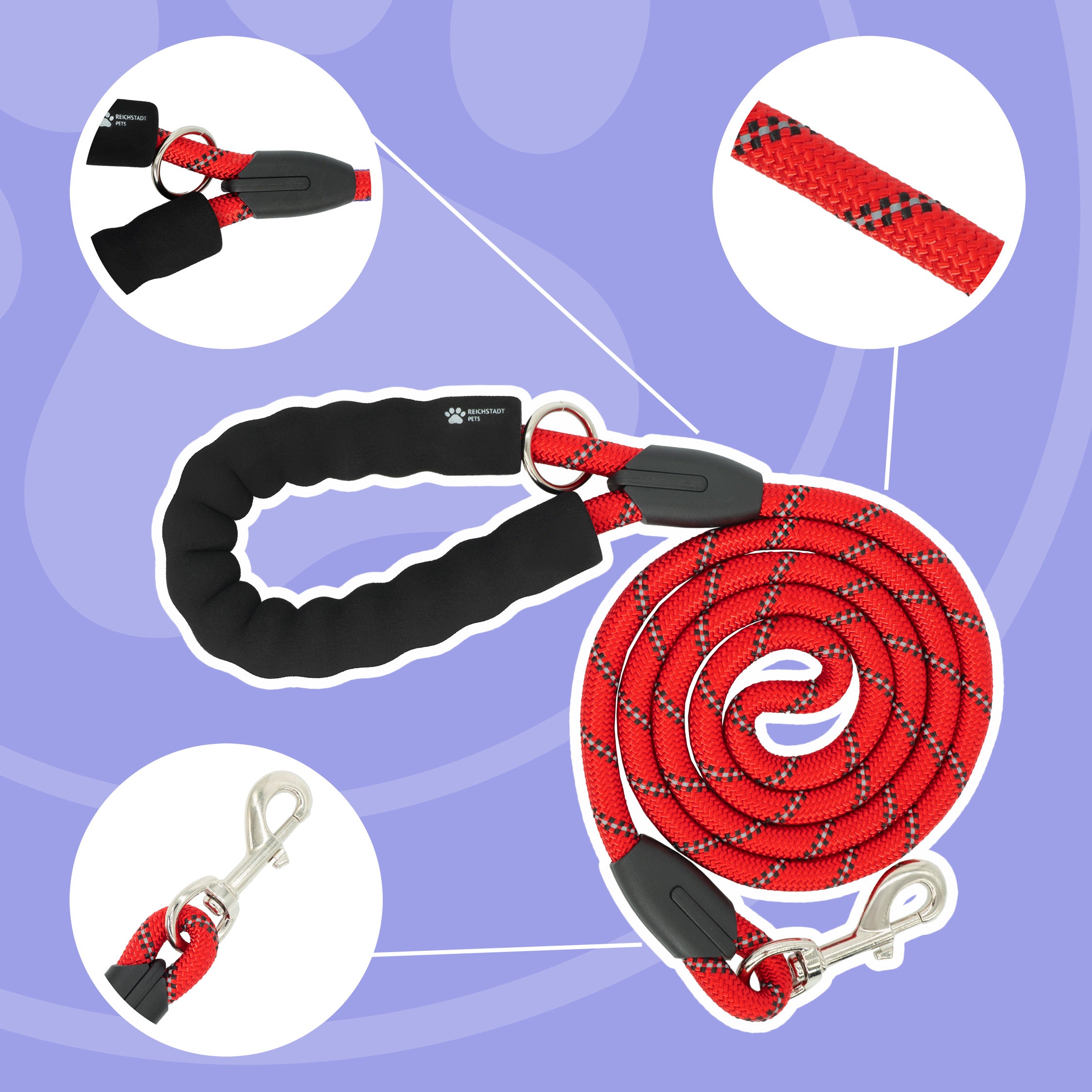 RS Pets Hundegeschirr & Leinen Set 25RSP083-4 - Puppy Love Red