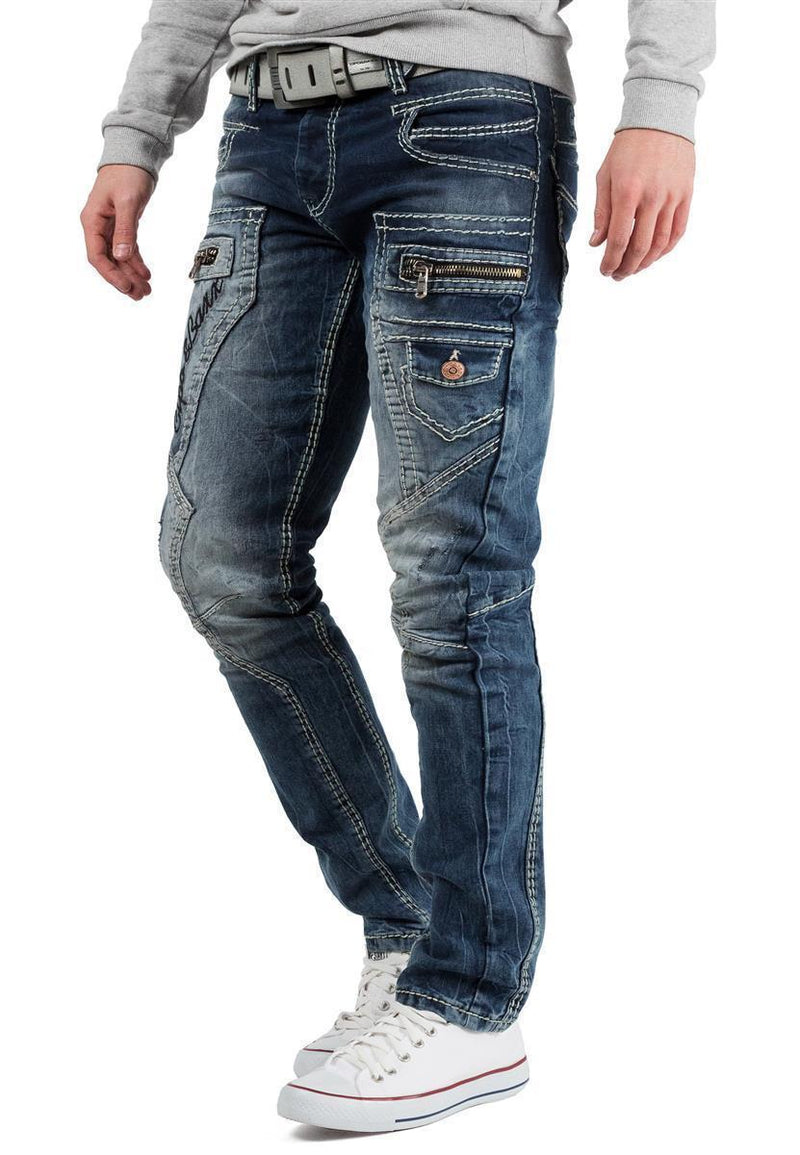 Regular Fit Jeans Zipper CD296 - Blue