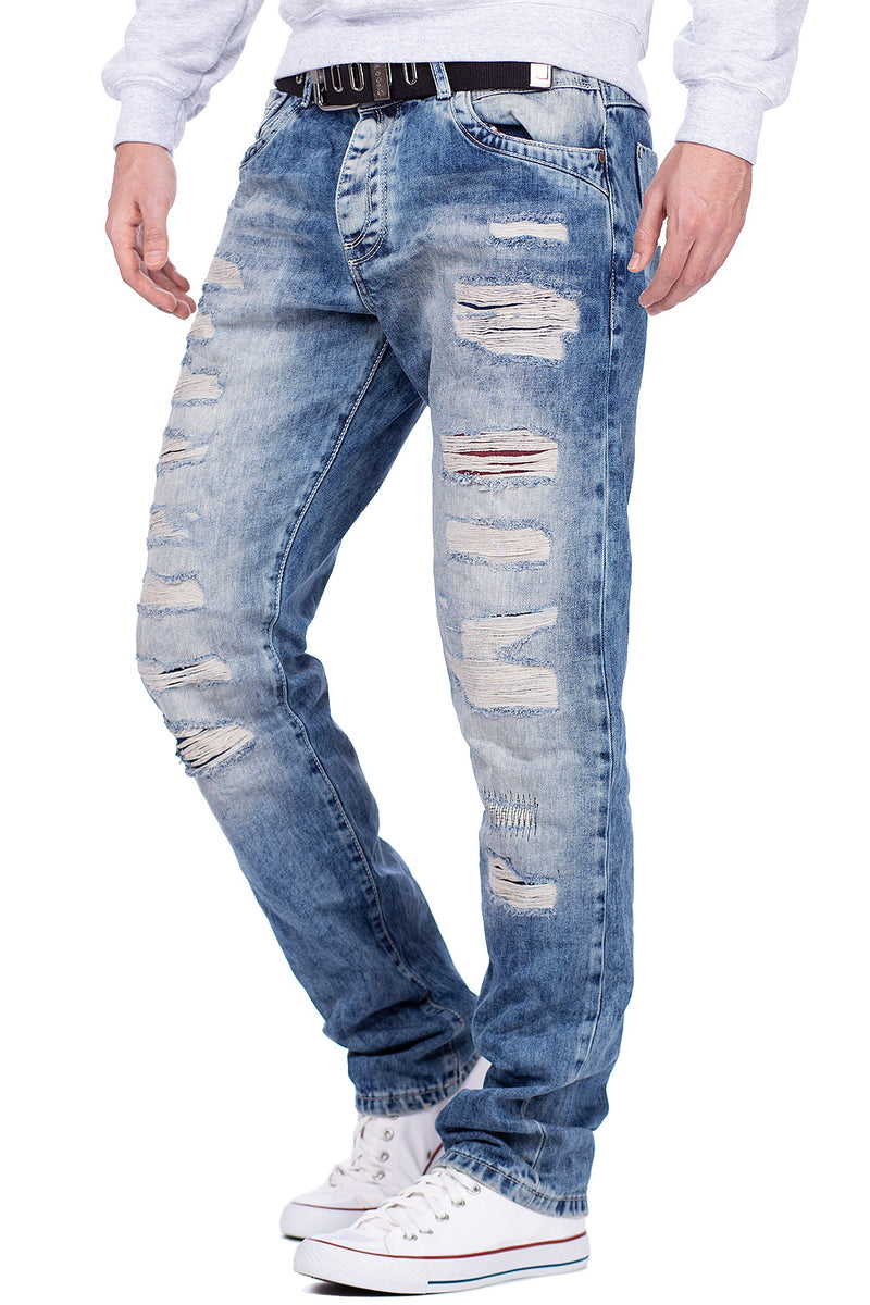 Herren Regular Fit Jeans Stonewashed CD131 - Blue