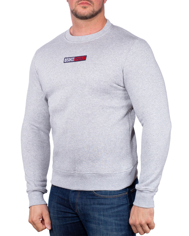 Herren Schmal Pullover garrett - Blended Grey