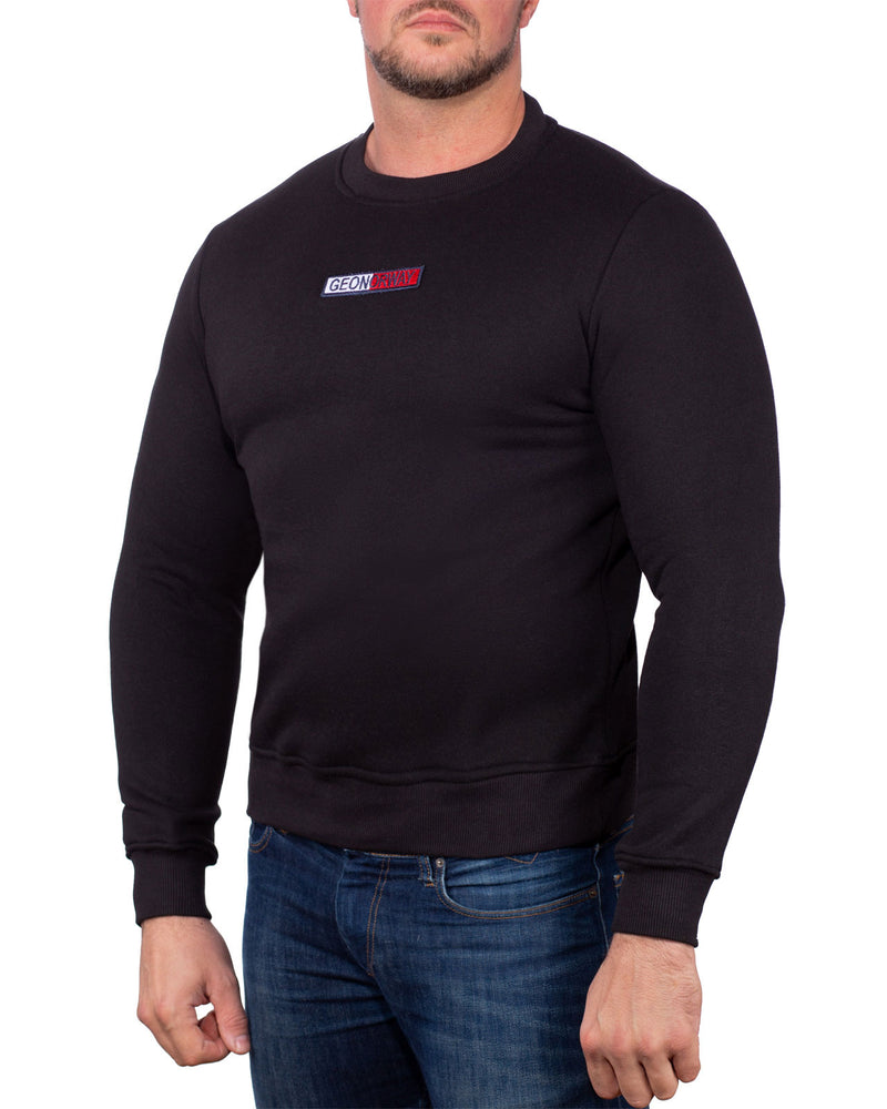 Herren Schmal Pullover garrett - Black