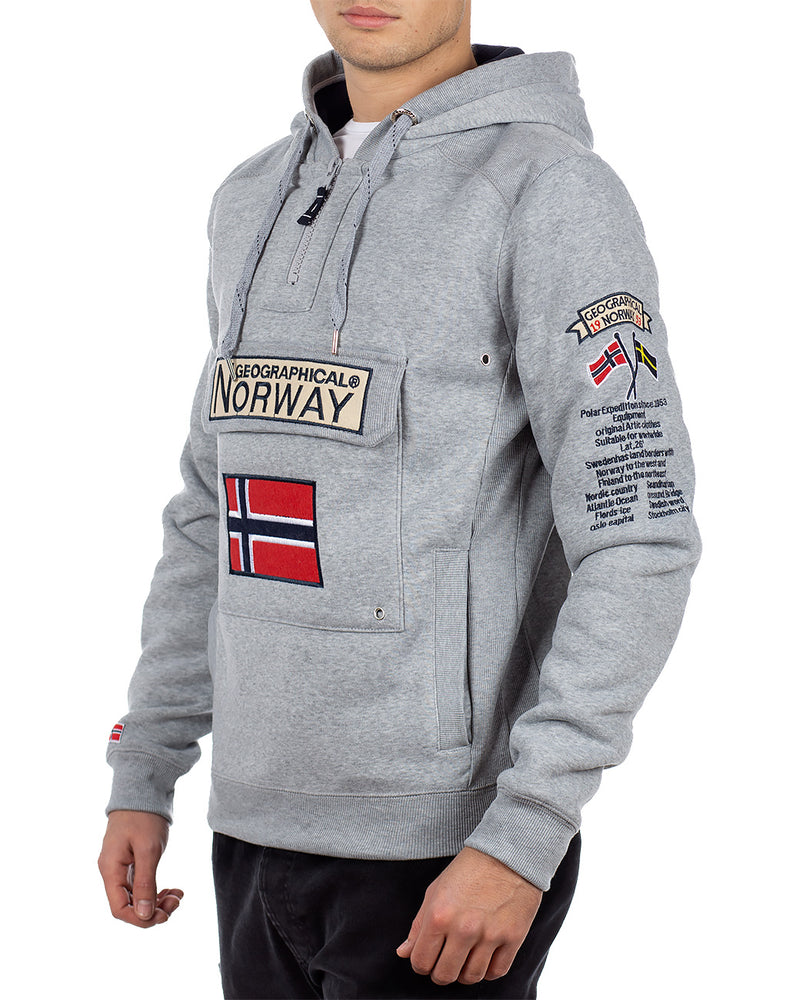Herren Regular Fit Hoodie gymclass men - Blended Grey