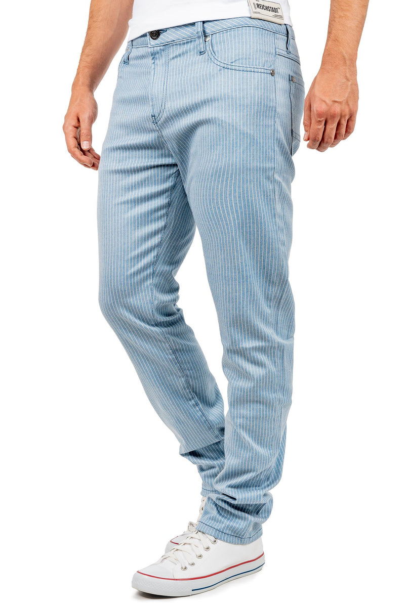 Herren Slim Fit Hose Mid Waist CD841 - Blue