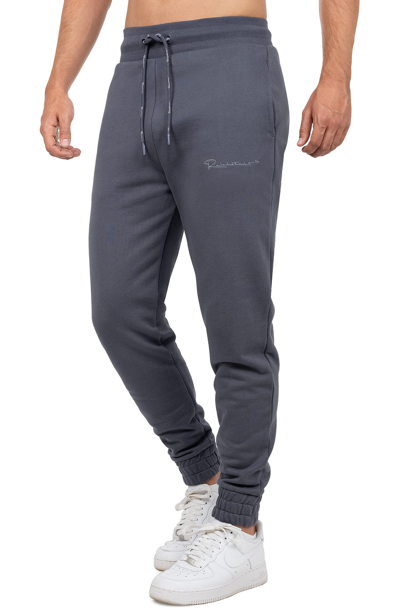 Herren Regular Fit Jogginghose Marken-Stick 23RS035 - Anthracite
