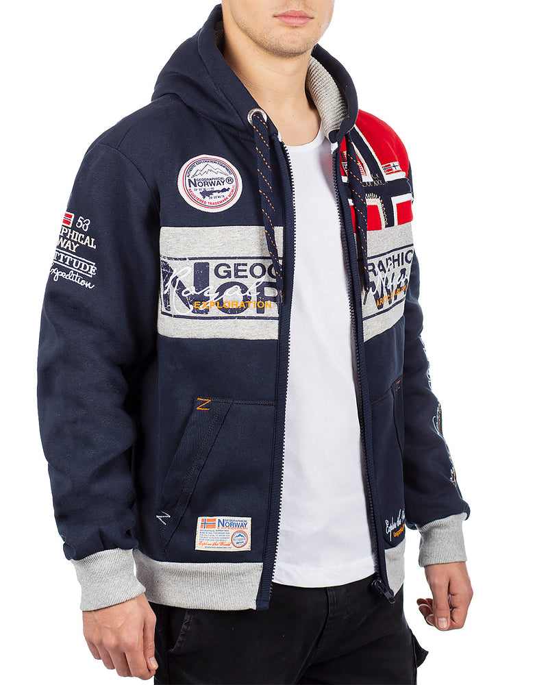 Herren Regular Fit Sweatjacke flyer - Navy