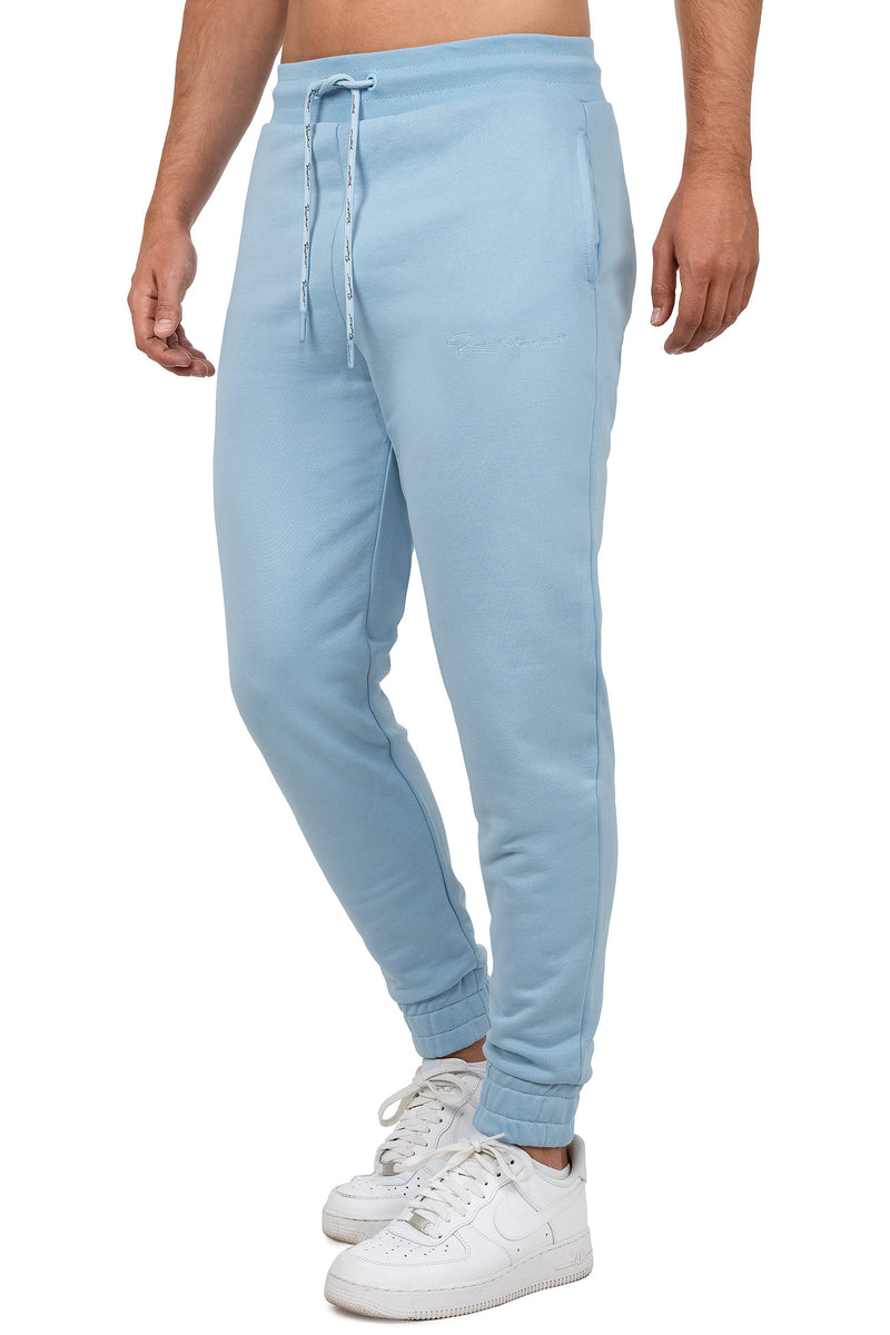 Herren Regular Fit Jogginghose Marken-Stick 23RS035 - Baby Blue