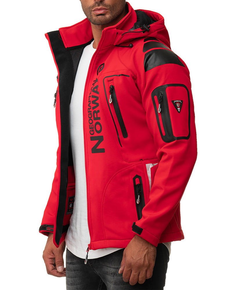 Herren Regular Fit Softshelljacke techno men - Red