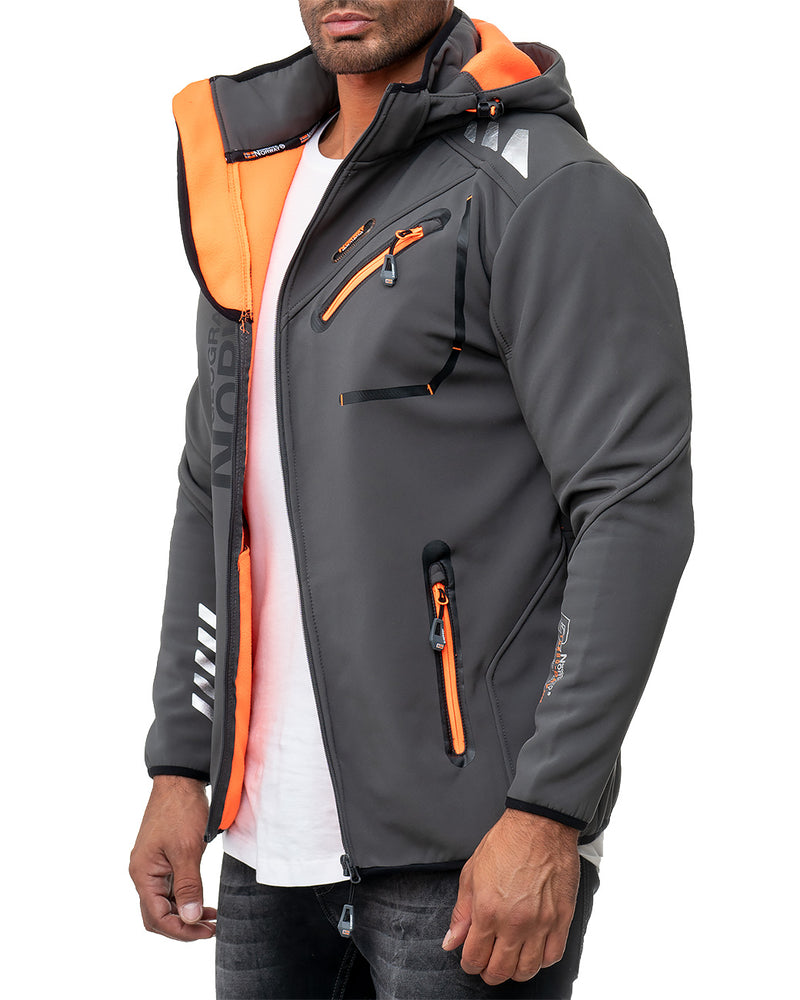 Herren Regular Fit Softshelljacke royaute men - Dark Grey