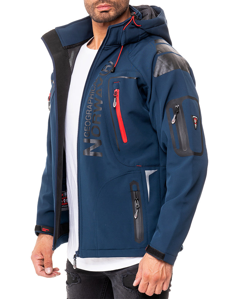 Herren Regular Fit Softshelljacke techno men - Navy