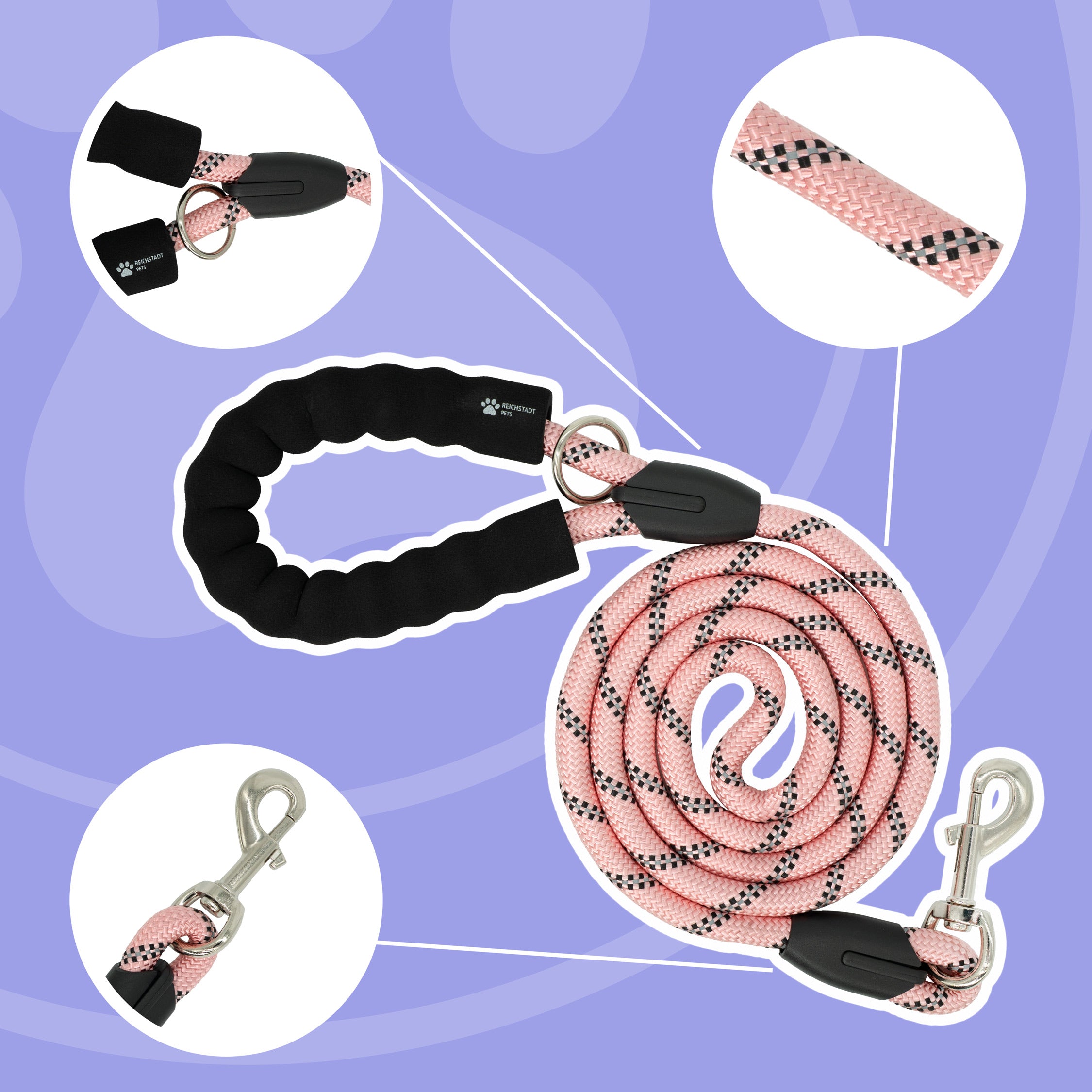 RS Pets Hundegeschirr & Leinen Set 25RSP083-4 - Puppy Parade Pink