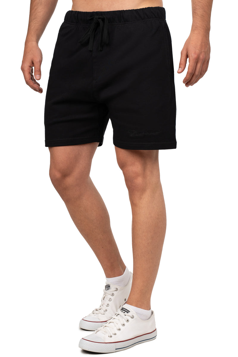 Herren Regular Fit Shorts Mid Waist 25RS072 - Black