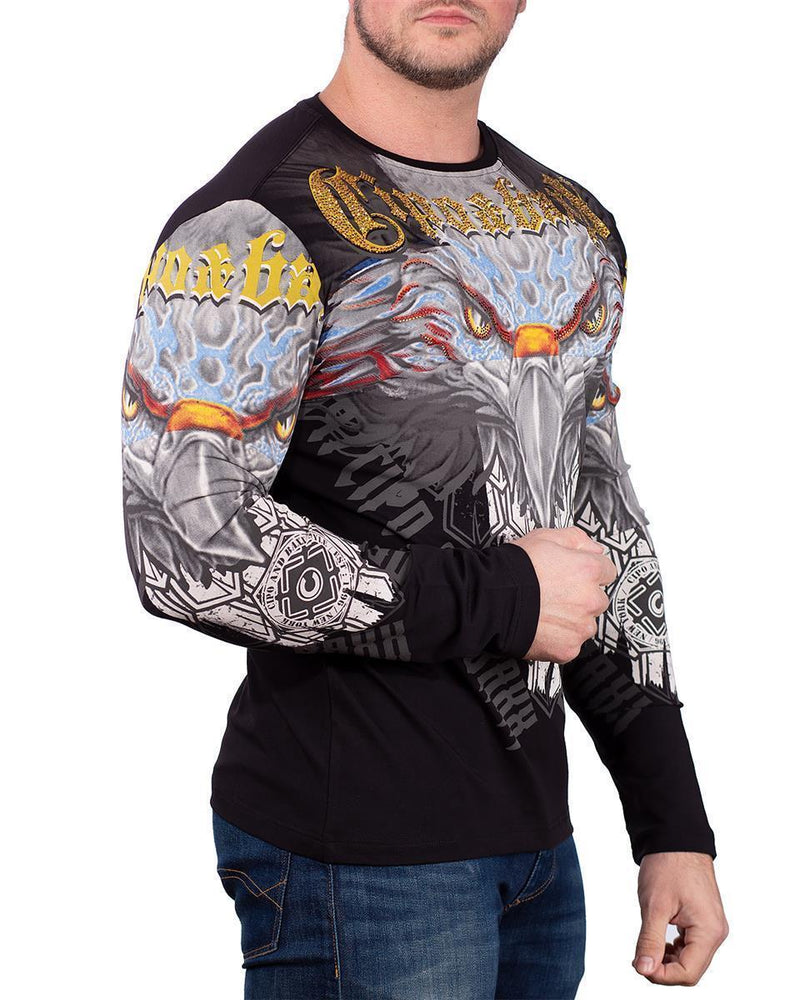 Herren Regular Fit Longsleeve CL488 - Black