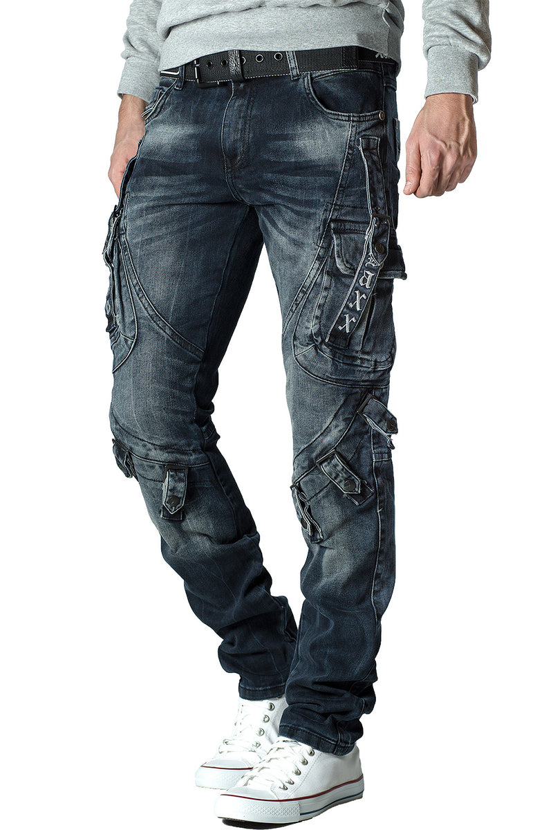 Herren Regular Fit Jeans Stonewashed CD440 - Blue