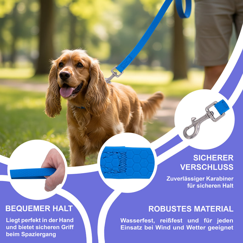 RS Pets Hundeleine Texturierte PVC 25RSP085 - Blue