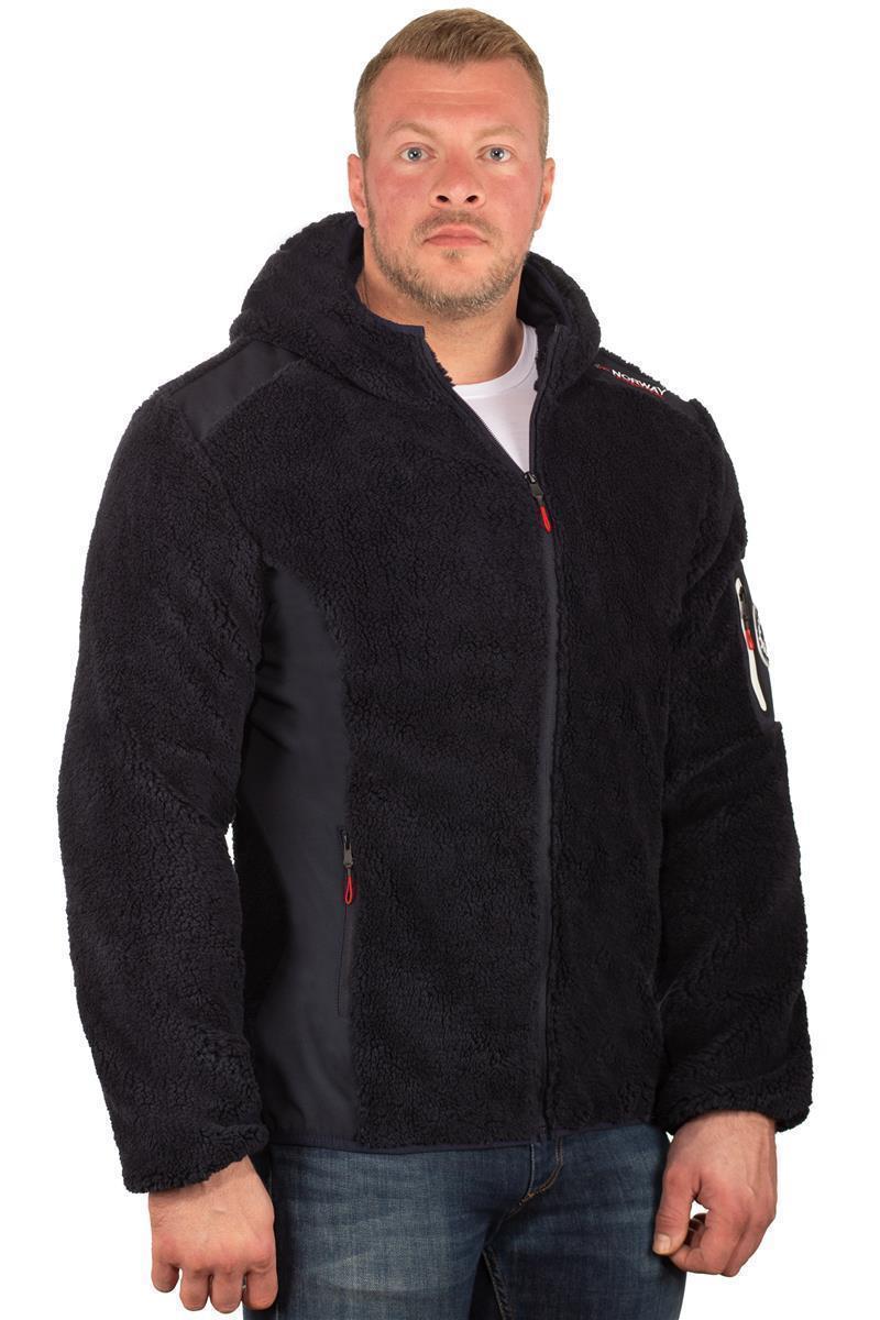 Herren Regular Fit Fleecesjacke tufour - Navy