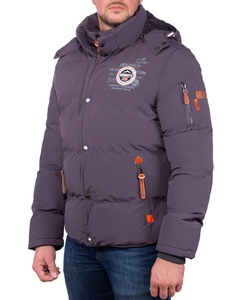 Herren Regular Fit Jacke verveine - Dark Grey