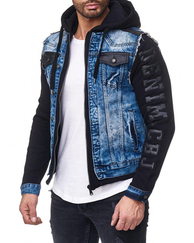 Herren Regular Fit Jacke Denim CJ154 - Blue