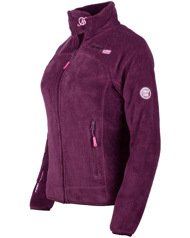 Damen Regular Fit Jacke upaline - Burgundy