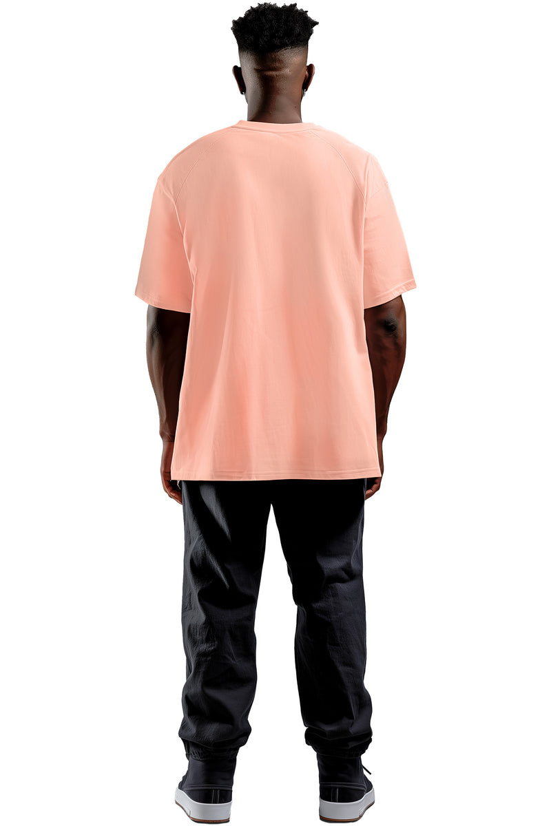 Herren Oversized T-Shirt 22RS033 - Old Pink