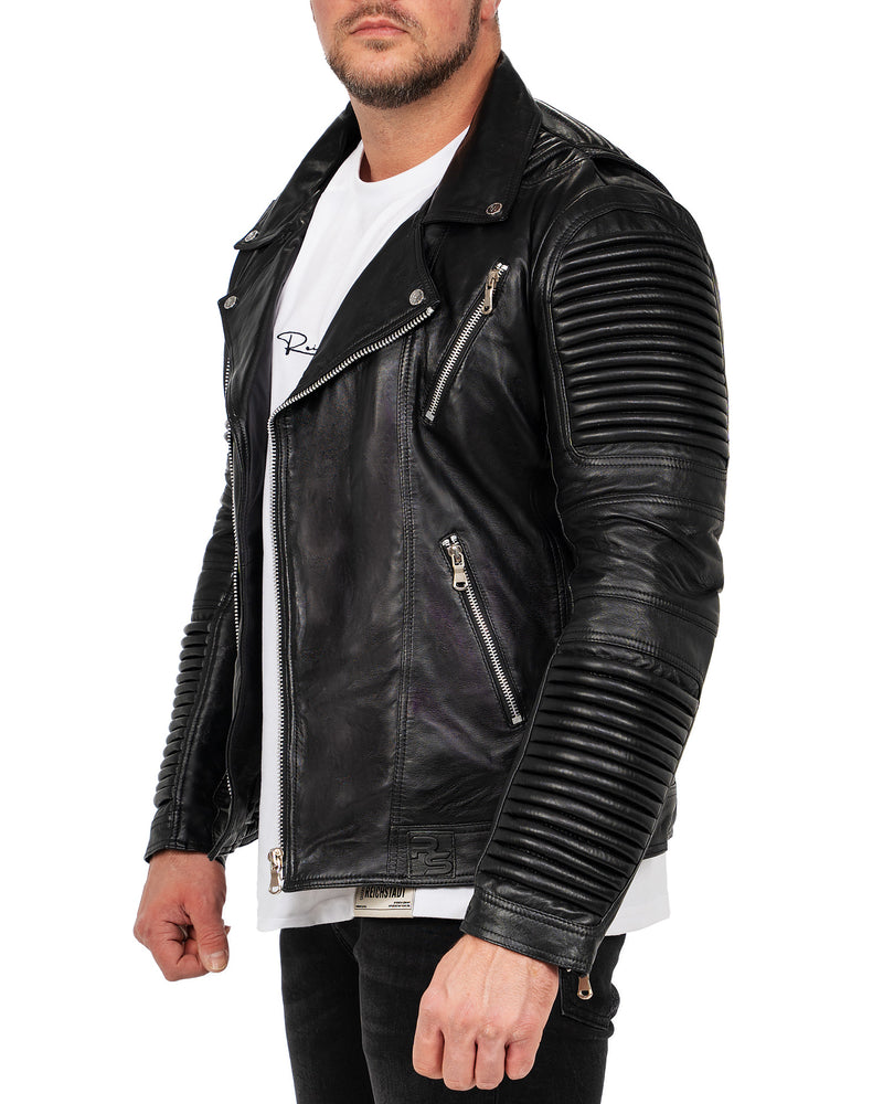 Herren Slim Fit Jacke RS006LUX - Black