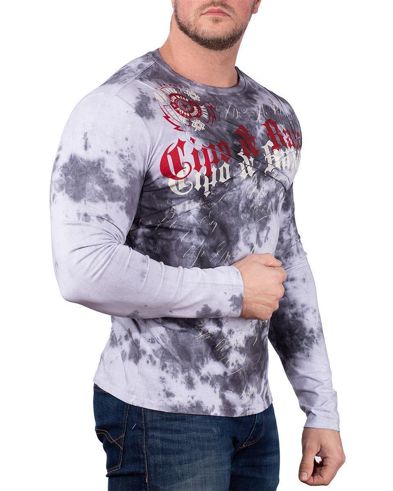 Herren Regular Fit Longsleeve CL489 - Grey