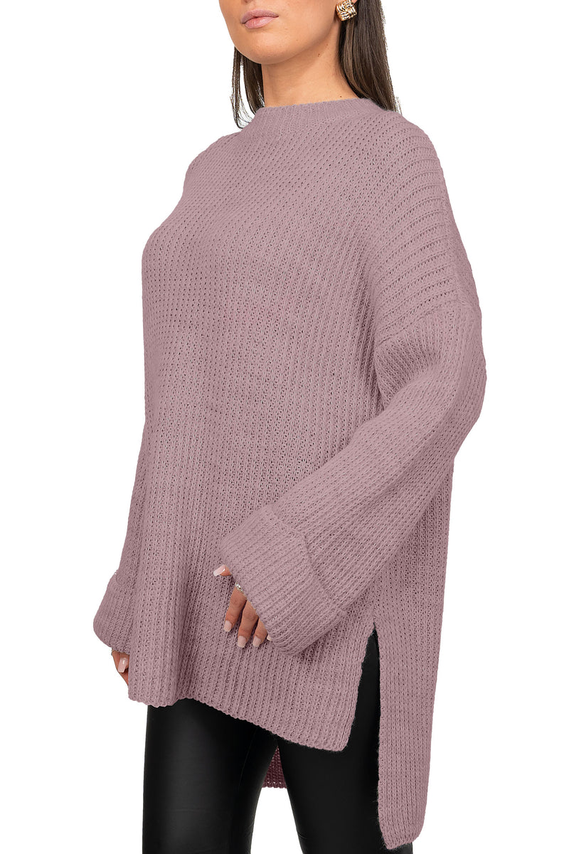 Damen Relaxed Fit Pullover 25RSW067 - Taupe