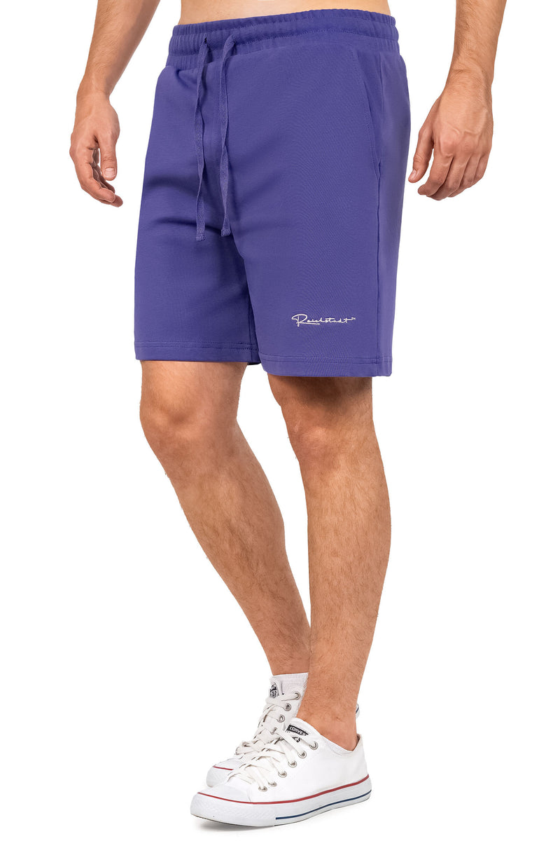 Herren Regular Fit Shorts Marken-Stick 23RS043 - Light Purple