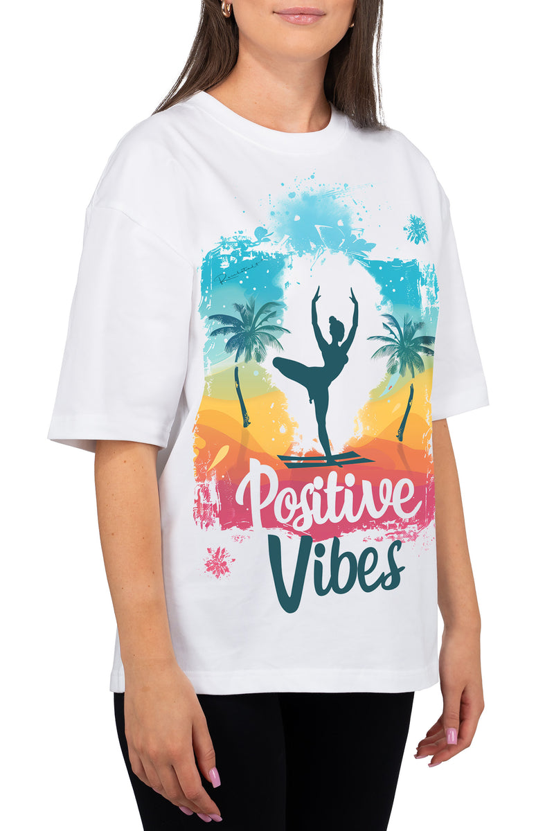 Damen Oversized T-Shirt 24RSW057 - Tropical Vibes