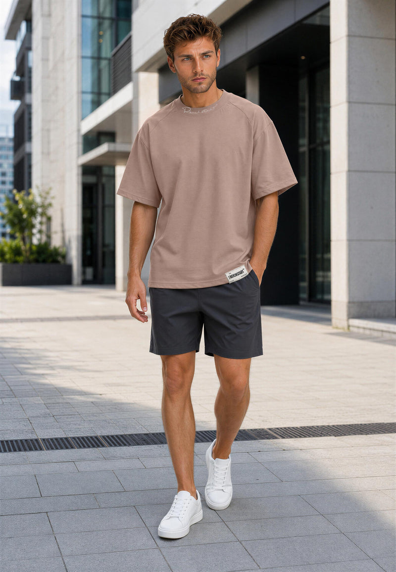 Herren Relaxed Fit T-Shirt 23RS041 - Warm Brown