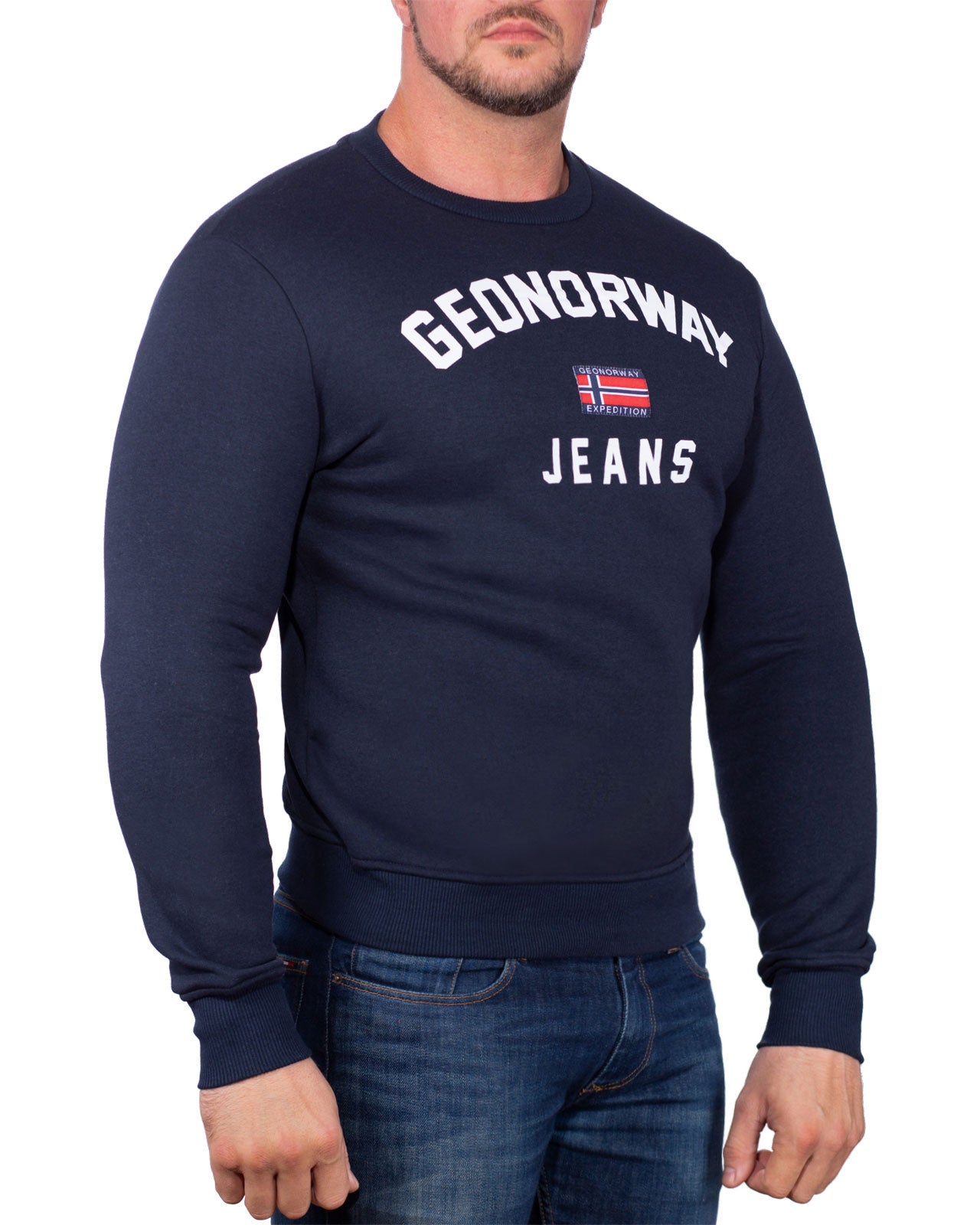Herren Regular Fit Pullover gassier - Navy