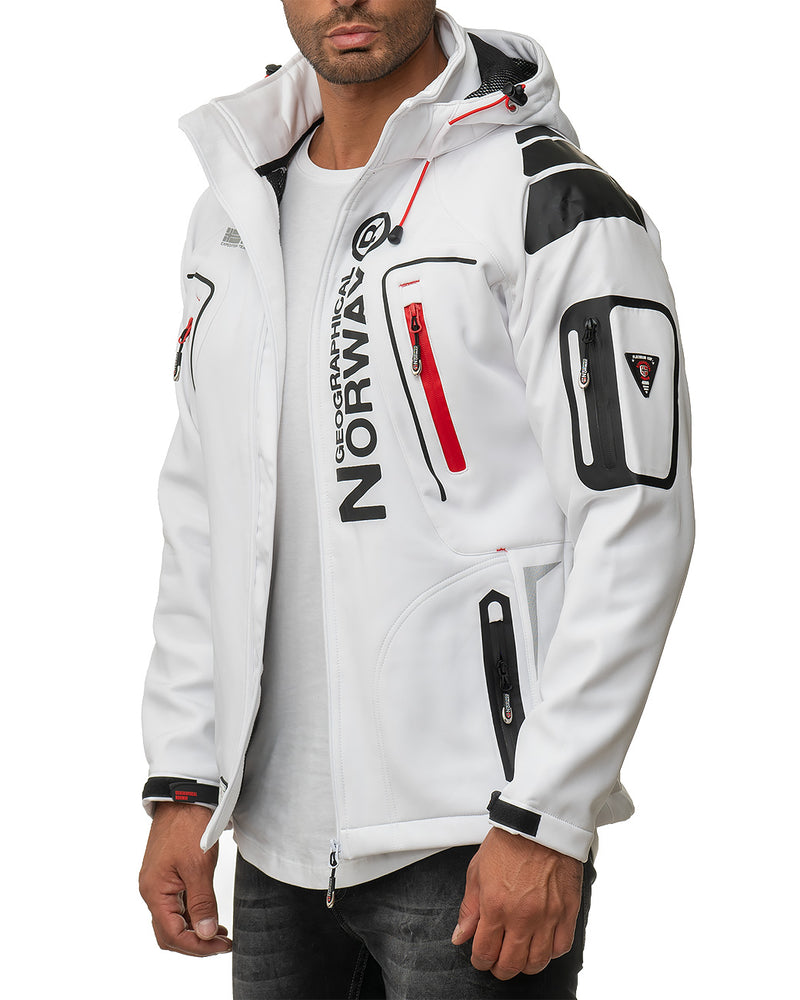 Herren Regular Fit Softshelljacke techno men - White