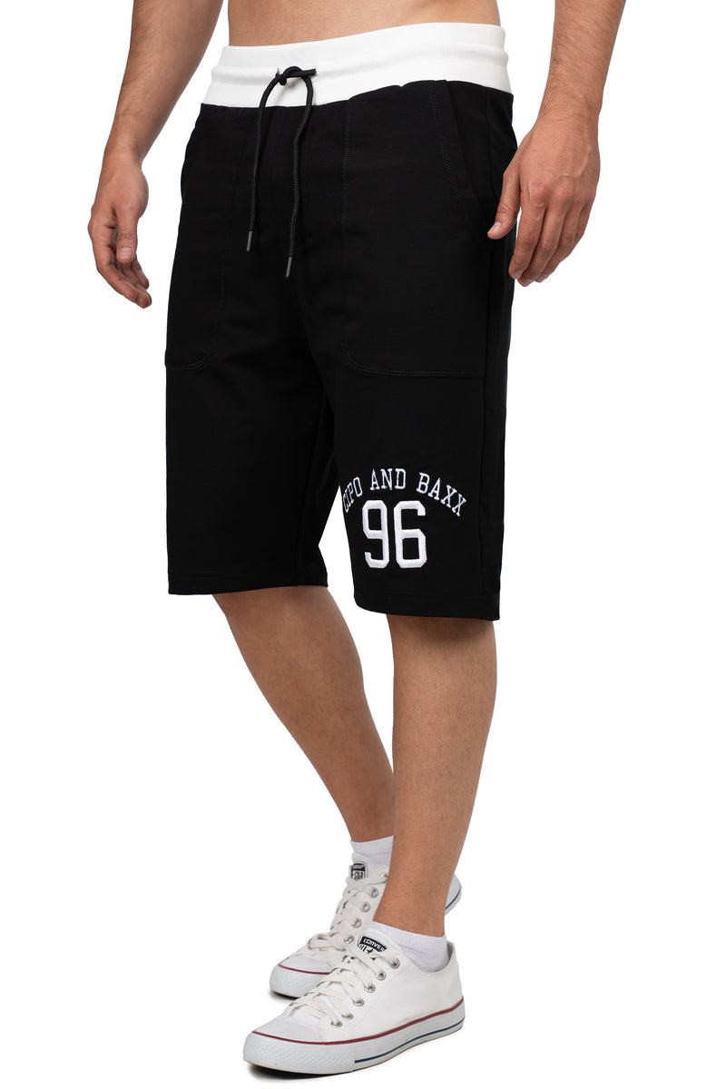 Herren Gerade Shorts Mid Waist CK300 - Black