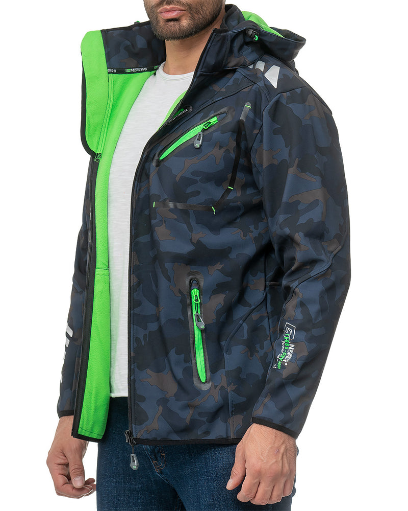 Herren Regular Fit Softshelljacke royaute men - Navy-Green