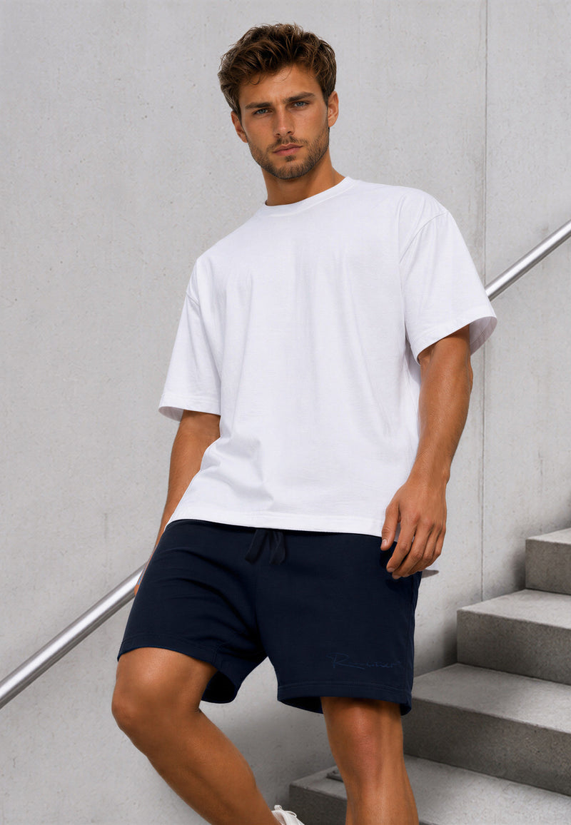 Herren Regular Fit Shorts Mid Waist 25RS072 - Purplish Blue