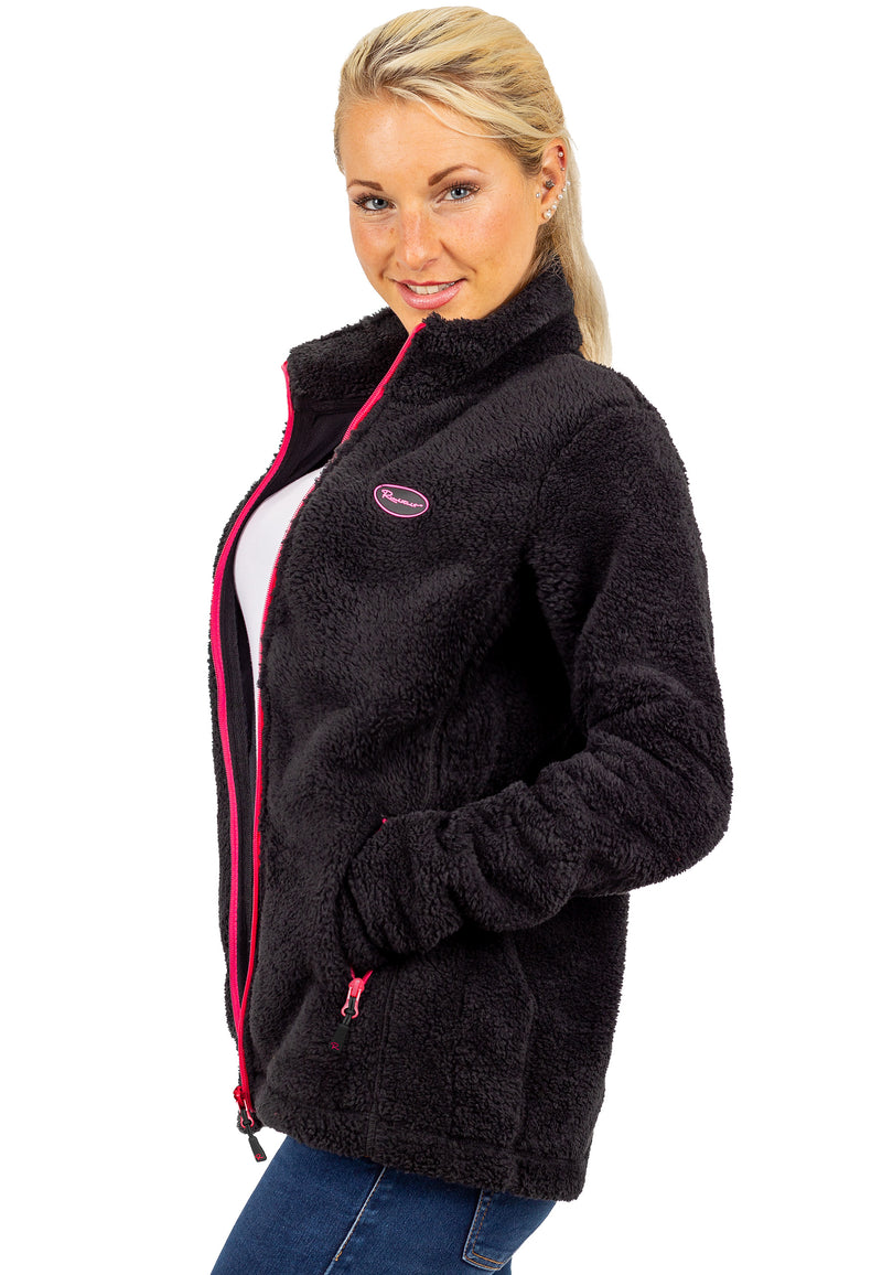 Damen Regular Fit Fleecejacke Kuschelige 22RSW002 - Black