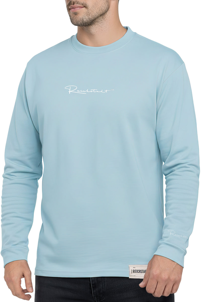 Herren Oversized Langarm Shirt 23RS042 - Baby Blue