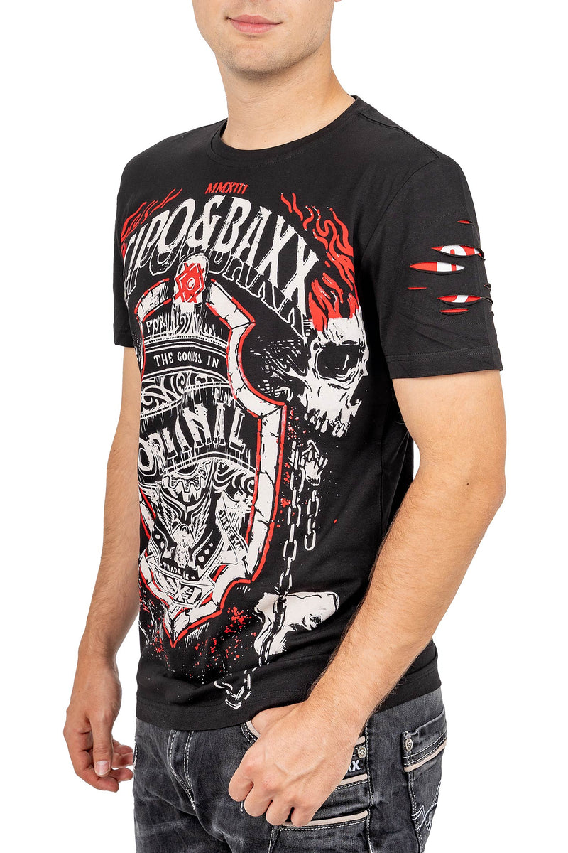 Herren Regular Fit T-Shirt CT772 - Black