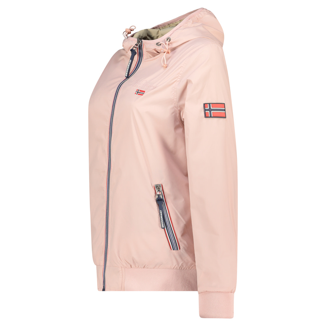 Damen Relaxed Fit Jacke Windabweisend arrivial lady in Pink – Geographical Norway – Ansicht 3