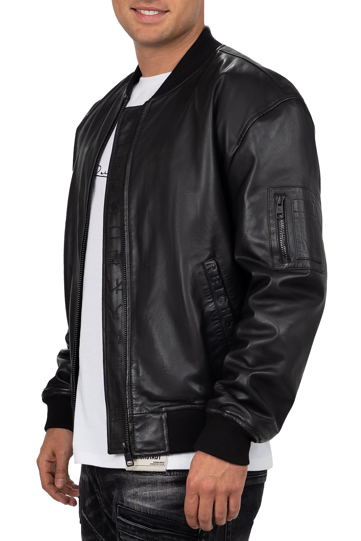Herren Regular Fit Jacke in Black – Reichstadt – Ansicht 3