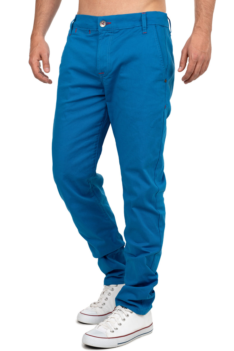 Herren Regular Fit Hose Mid Waist CD842 - Saxeblue